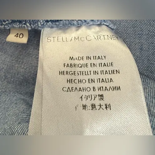 Stella McCartney Denim Shift Mini Dress Size 40 IT (US 6) Blue Sleeveless Italy - Image 5