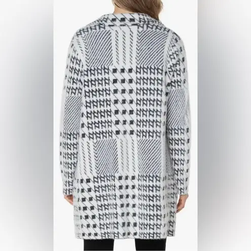 Liverpool Women's Open Front Coatigan Sweater Black/White XL NWT Wantable