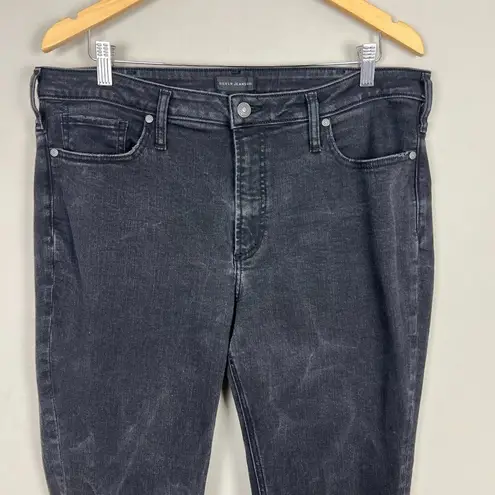 Silver Jeans Womens 16 Charcoal Black High Note Skinny Stretch Denim Ankle 36x26