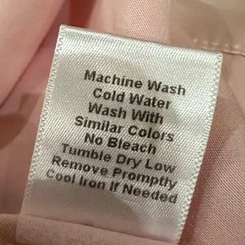 Pj Harlow Gianna Satin V-Neck Tee Blush Pink Size XS Lounge Pajama Top