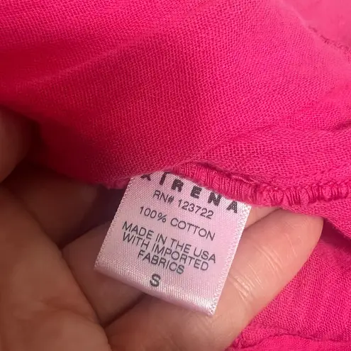 XIRENA Sonnet Shirred Minidress pink raspberry Sz S