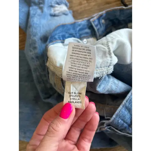 SLVRLAKE Stella High Waist Slim Straight Leg Jeans Badlands Womens Size 26 Blue