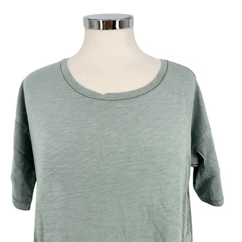 Barefoot Dreams Malibu Collection Slub Jersey Tee Waterfall Size Medium NWT