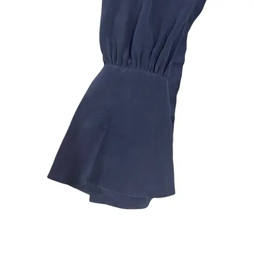 Tory Burch  Navy Blue Women's Shirt Dress Button Up Collared Silk Size 2