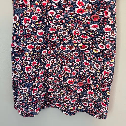 Boden USA Boden V-Neck Jersey Puff Sleeve Mini Dress French Navy Eden Bloom Floral US 12