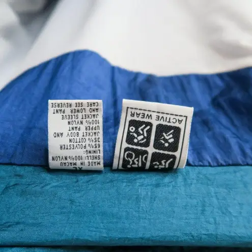 Vintage 90s Active Wear Colorblock Windbreaker Tracksuit Size XL