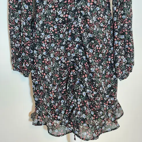New Look  Black Floral V-Neck Dress NWT Size 10 Wedding Guest Dress