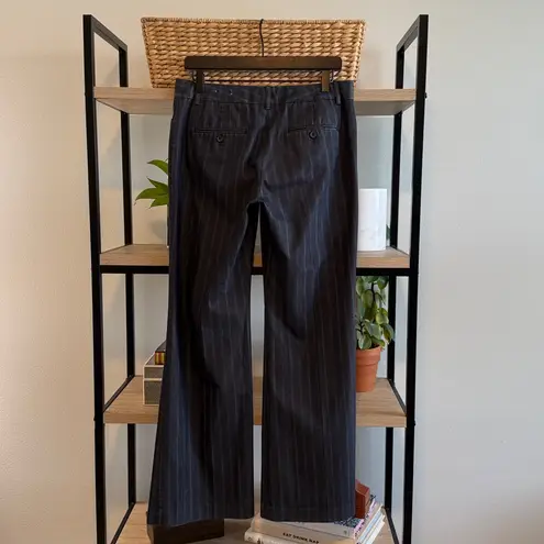 EXPRESS  Editor Mid-Rise Vertical Stripe Woven Career Dress Pant Trouser, 8 - Image 4