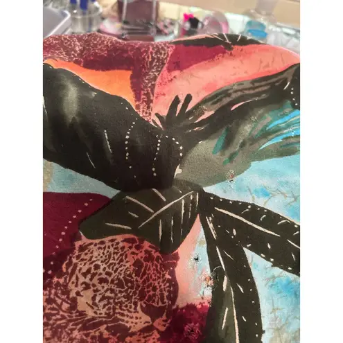 Woman Within Women's Green Blue Short Sleeve Safari Maxi Dress Size 3 X