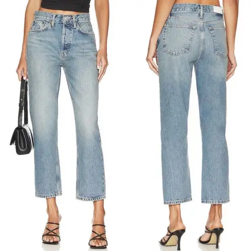 RE/DONE NEW NWT 70s Stove Pipe Jeans In Cool Medium Blue Wash