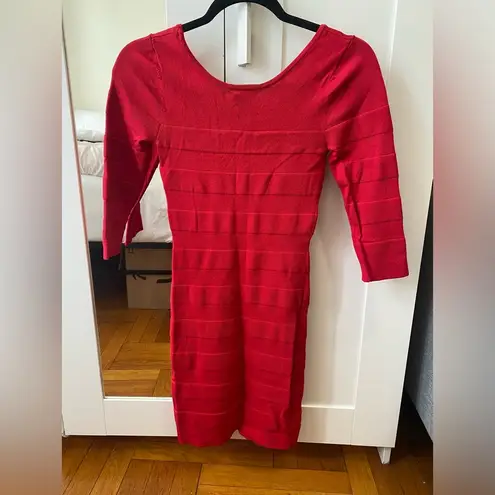 Mango  Red Bodycon dress Size XS