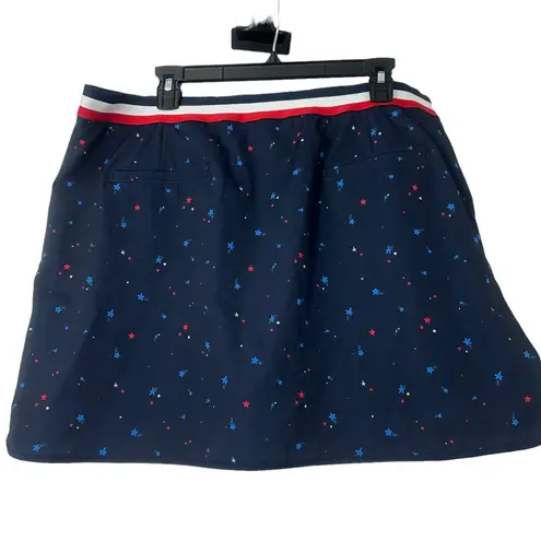 Lady Hagen  GOLF SKORT WOMENS SIZE XL CONTRAST TRIM STARS PATRIOTIC TENNIS 50 UPF