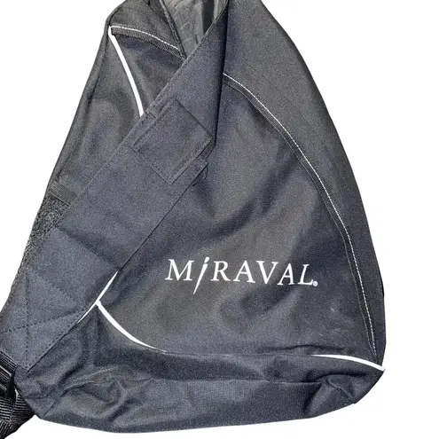 Miraval Spa Backpack Tote Sling Bag Workout Travel Pilates Holiday Hidden Zipper Black
