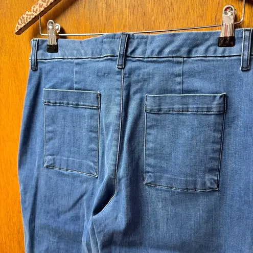 Frank & Eileen Kinsale Performance Denim Pants Blue Medium Wash Grinding 10