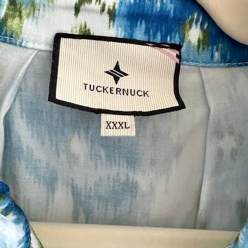 Tuckernuck Afternoon Showers Tate Dress, Blue and Green, Size XXXL