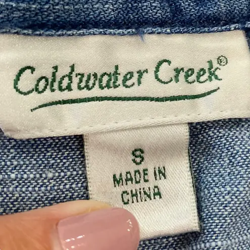 Coldwater Creek Blue Asymmetrical Seam detail tencel Maxi Skirt NEW Size SMALL