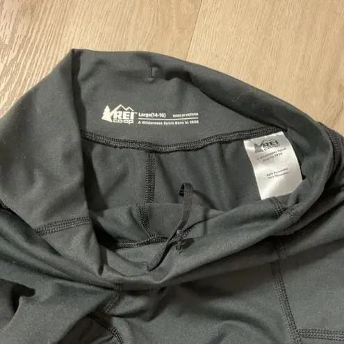 Rei Co-op Womens Black Active Leggings Pockets Size Large