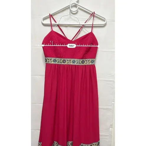Badgley Mischka Belle Badgley Mischka Size 4 Small Pink Maxi Dress Empire Waist AQJ-C