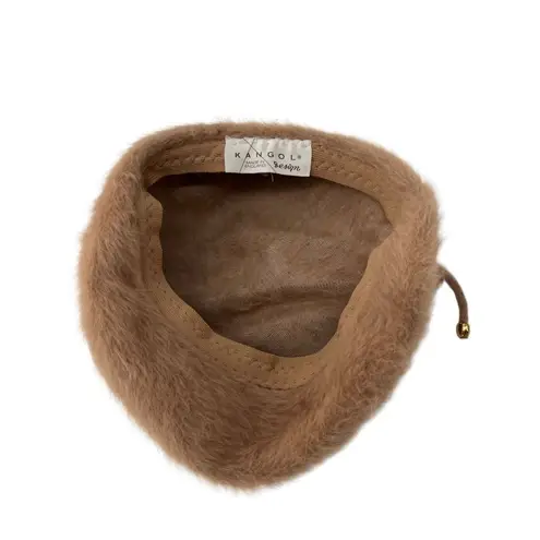 Vintage Camel Brown Kangol Faux Fur Hat