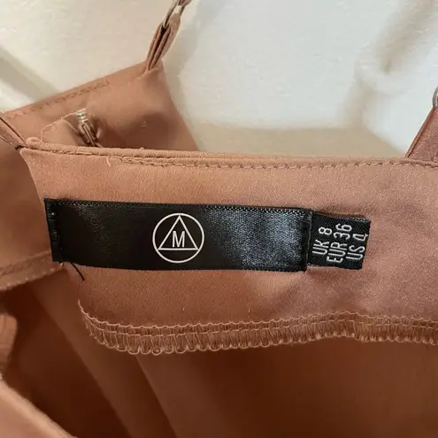 Missguided Dusty Pink Tank 4 Strappy Lightweight V Neck Career