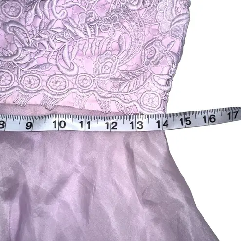 Karina Grimaldi Revolve Lilac Purple Silk Blend Organza Lace Top SMALL