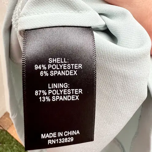 Michael Costello x Revolve Ava one shoulder dress in ice blue size Small