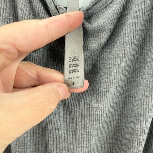 SKIMS Women's Soft Lounge Sleeveless Maxi Heather Gray Ribbed Dress Size Small