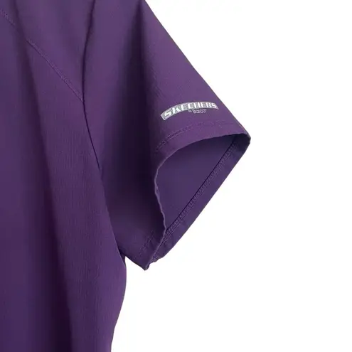 Sketcher Scrubs Women Top M Purple Medical Uniform Nurse Workwear Dental Casual Size M