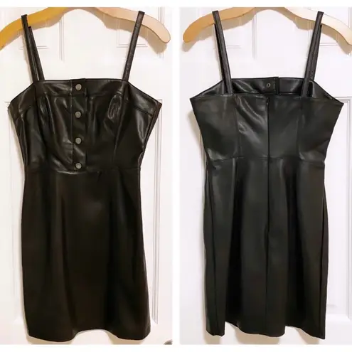 BB Dakota | Nice & Cool Vegan Leather Dress in Black size 2