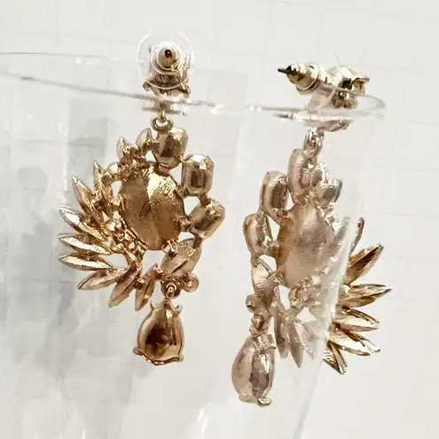 Dynasty Aurora Borealis Crystal Cluster Earrings Pink