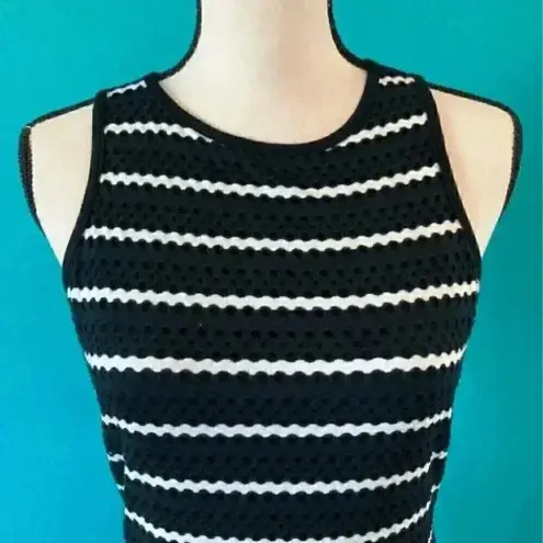 Cache  black and white long dress in size medium