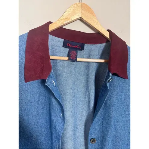 Denim & Co Vintage . Gorpcore denim lightweight shirt jacket sz L