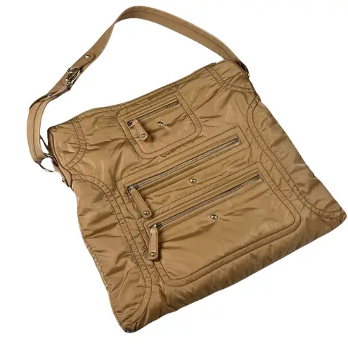 Tod’s Picolla Messenger Nylon Bag Tan