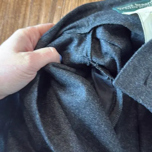 HarvĂ© Benard Harve Benardâ100% wool vintage grey military style dress 4