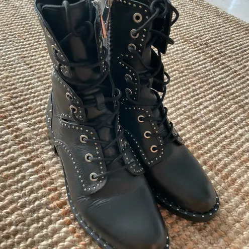 ZARA Studded Combat Boots