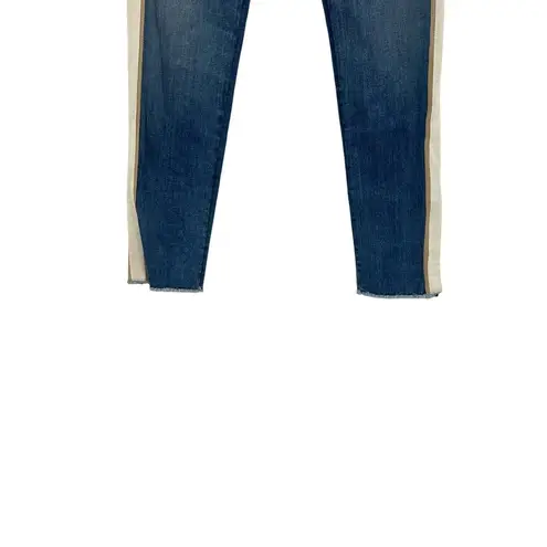 Veronica Beard Debbie Grotto Tuxedo Stripe Skinny Jeans Size 24 / 00
