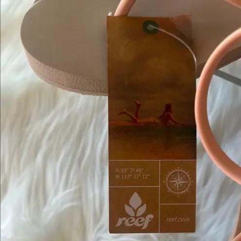 REEF Pink and Cream Sandals with Strappy Design