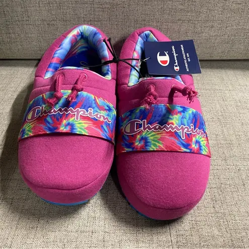 Champion NWB  Academy TieDye Pink Slippers size 7