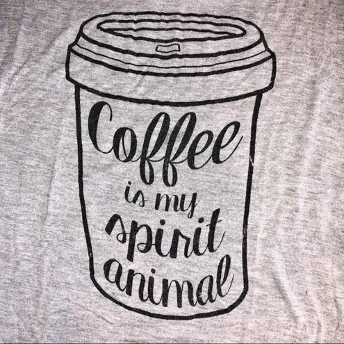 Threads Studio Thread Studio Coffee is my spirit animal T-shirt Size M