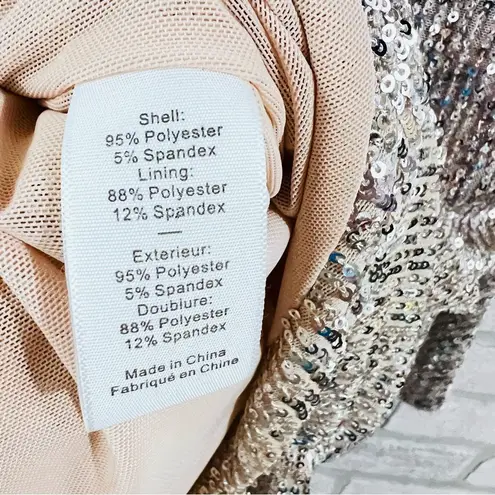 Likely Whitney Champagne Sequin Mini Dress Size 4