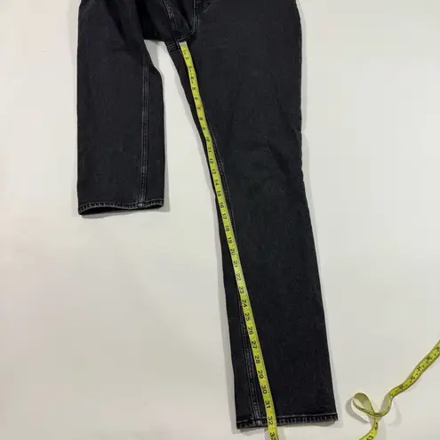 Abercrombie & Fitch Abercrombie 90s Slim Straight Crossover Jeans Ultra High Rise Black