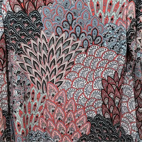 MSK Paisley Print Bell Sleeve Dress Size Large