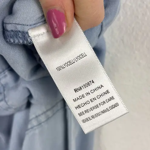 Billy T Women's XS Everyday Overalls Light Blue Lyocell Jumper Adjustable Strap