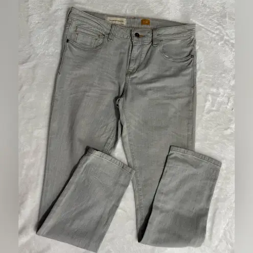 Pilcro and the Letterpress Anthropologie Stet Gray Straight Leg Jeans