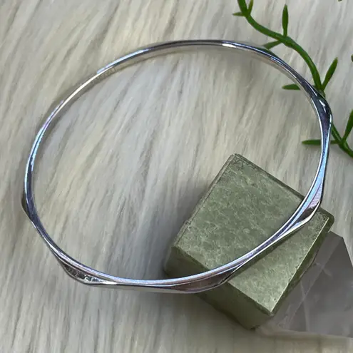 Monet Vintage  silver tone bangle bracelet