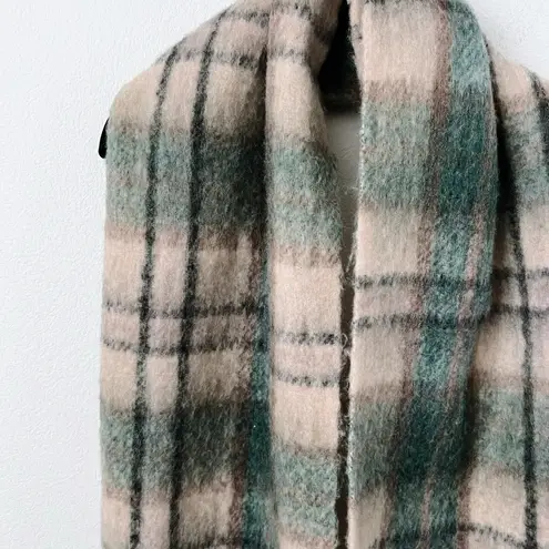 Mango  Chunky Wool Plaid Scarf