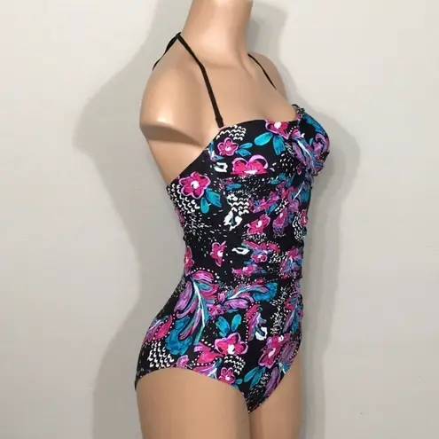 Anne cole floral twist front swimsuit. NWT