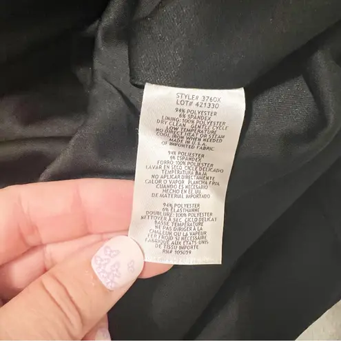 XScape NEW NWT CAMILA LONG OFF THE SHOULDER SCUBA CREPE DRESS Black Gown Sz 16