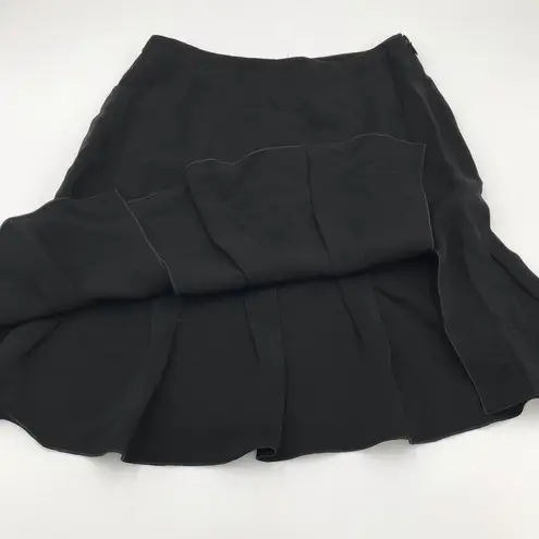 Rachel Zoe  Black Pleated Flare Mini Skirt