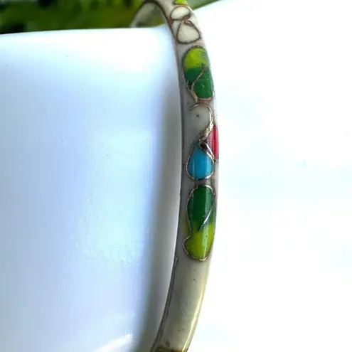 Cloisonné Thin Bangle bracelet